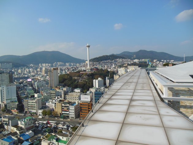 釜山タワー方面の風景